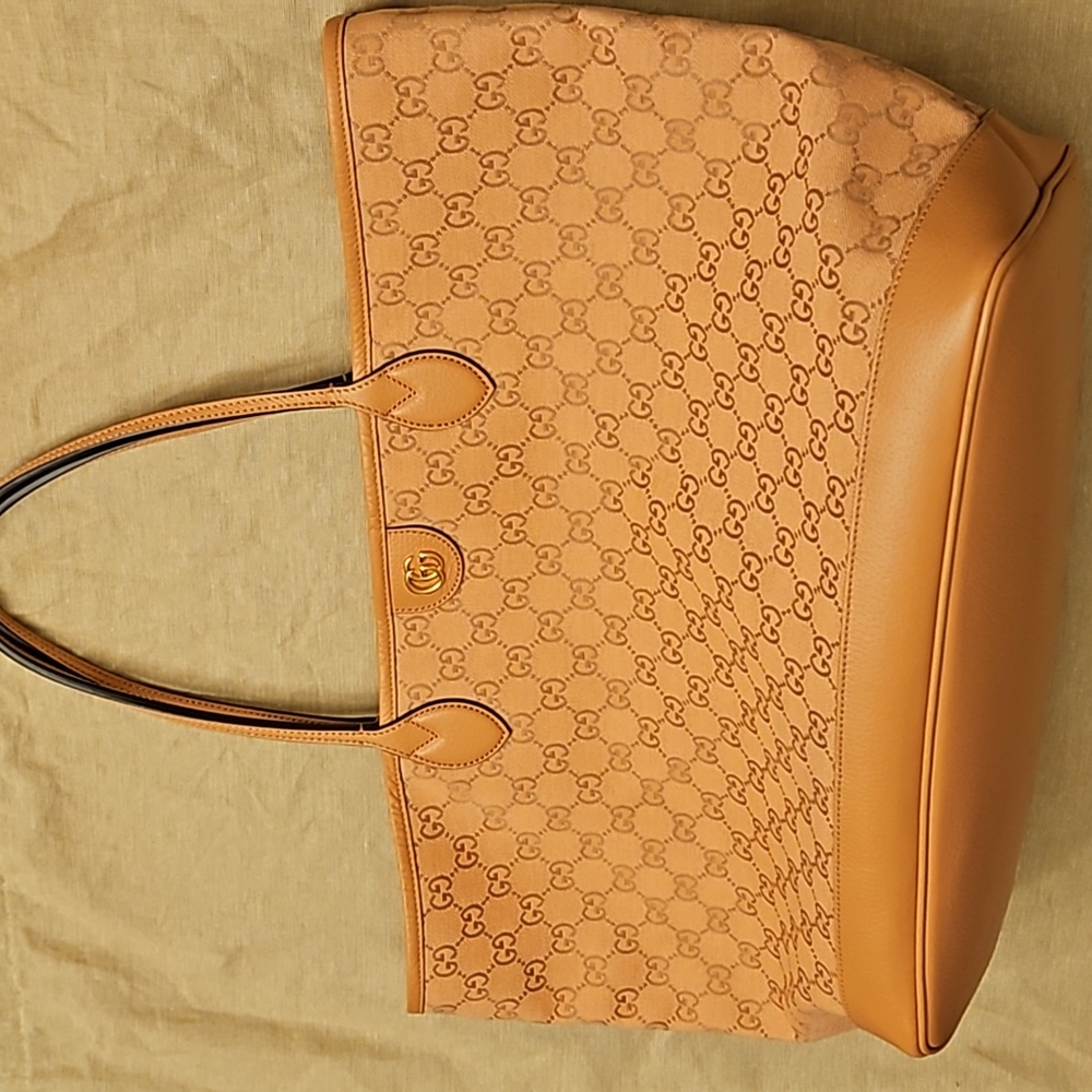 Gucci large tote bag. Includes duster shopping bag.